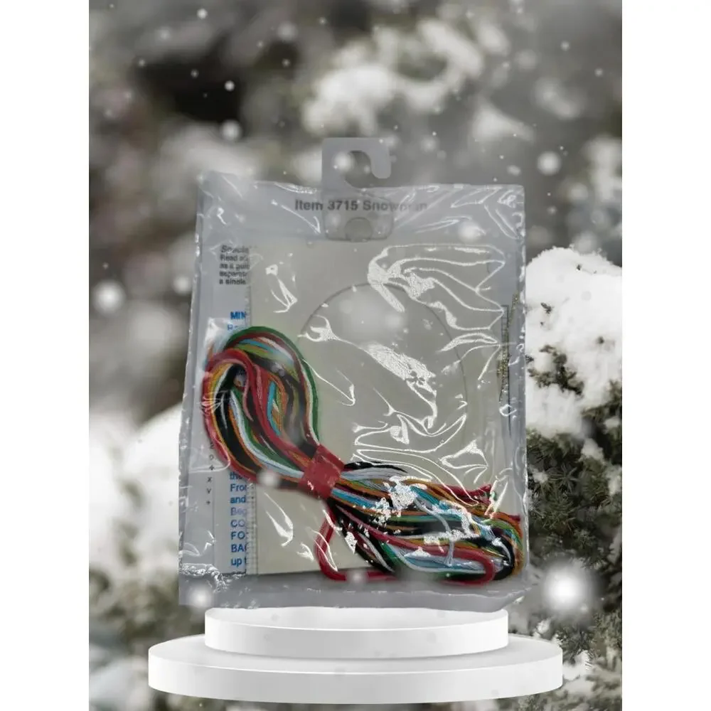 Stitch N Hang Ornament Cross Stitch Kit Snowman Design - Picture 2 of 4